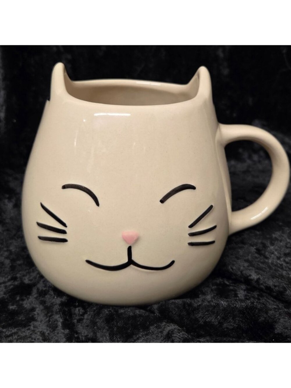 Happy Cat Face Ceramic Mug By World Market